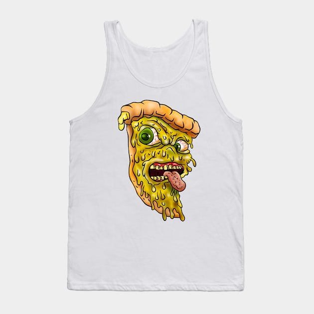 Scary Pizza Tank Top by Mako Design 